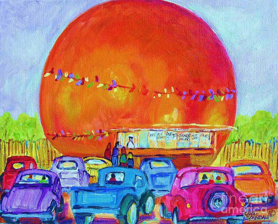 Antique Cars at the Julep #2 Painting by Carole Spandau