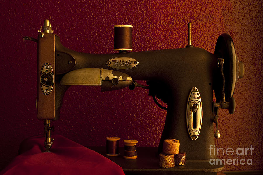 Antique sewing machine #1 Photograph by Jim Corwin