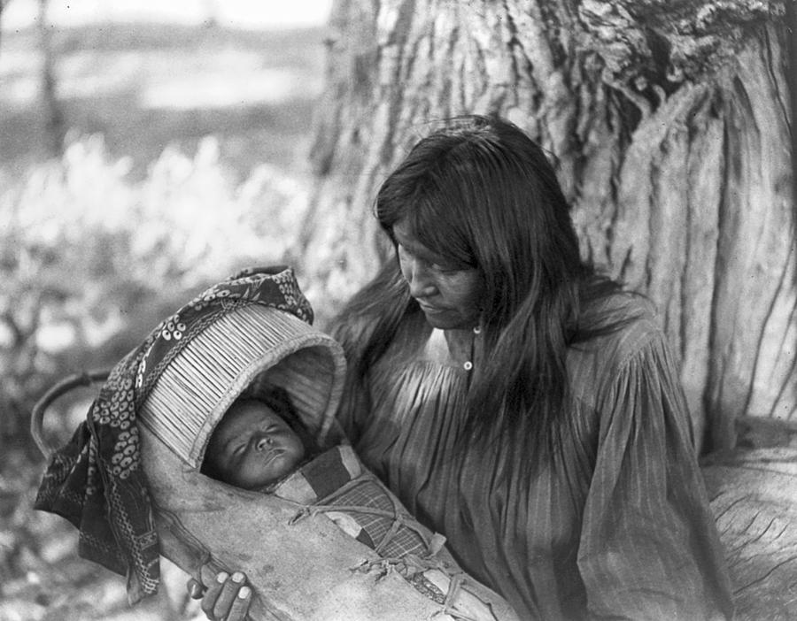 Apache Woman and Child, C1906 Photograph by Granger