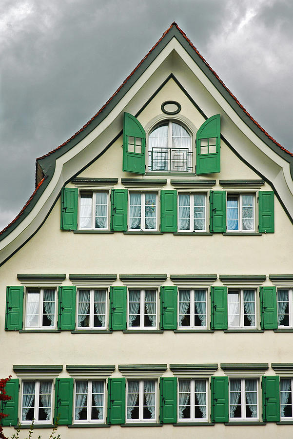 Appenzell Switzerlands Famous Windows Photograph by Ginger Wakem