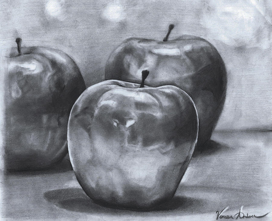 Apples Drawing By Vanessa Anderson