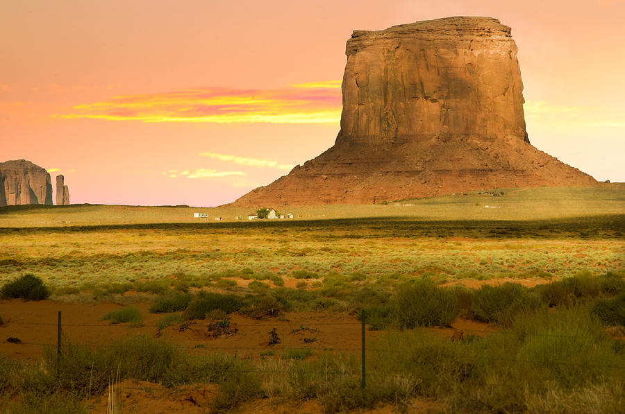 Monument Valley Photograph - Approaching Monument Valley #1 by Randall Branham