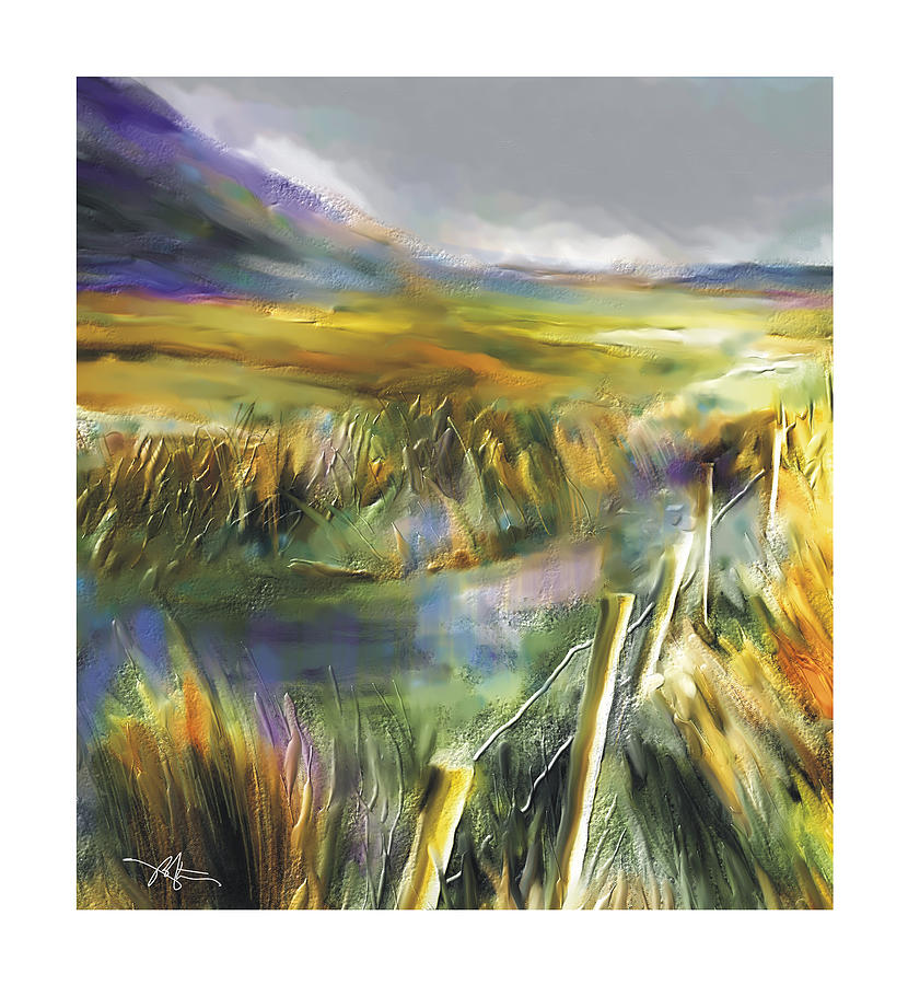 Approaching Rain  Achill Island Ireland #1 Painting by Bob Salo