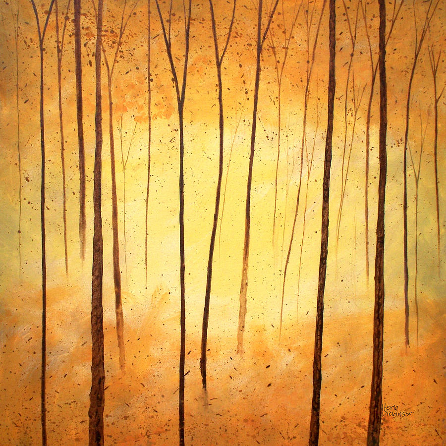 Apricot Forest #1 Painting by Herb Dickinson