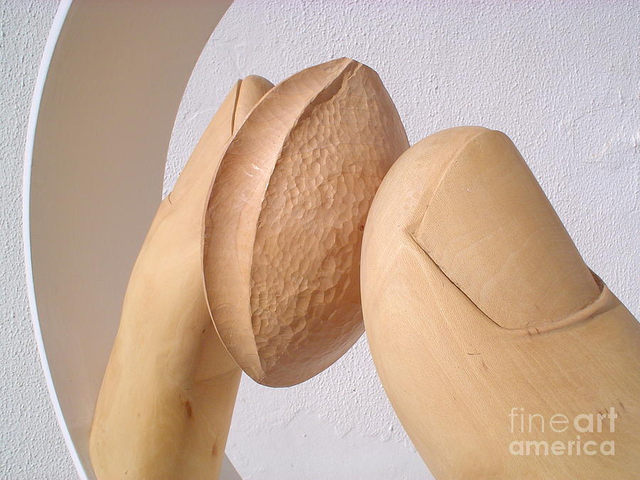 Maple Sculpture - Apricot seed by Gyula Friewald Maple Sculpture - Apricot seed by Gyula Friewald