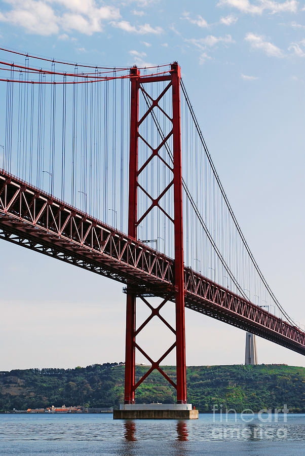 Architecture Photograph - April bridge in Lisbon #1 by Luis Alvarenga