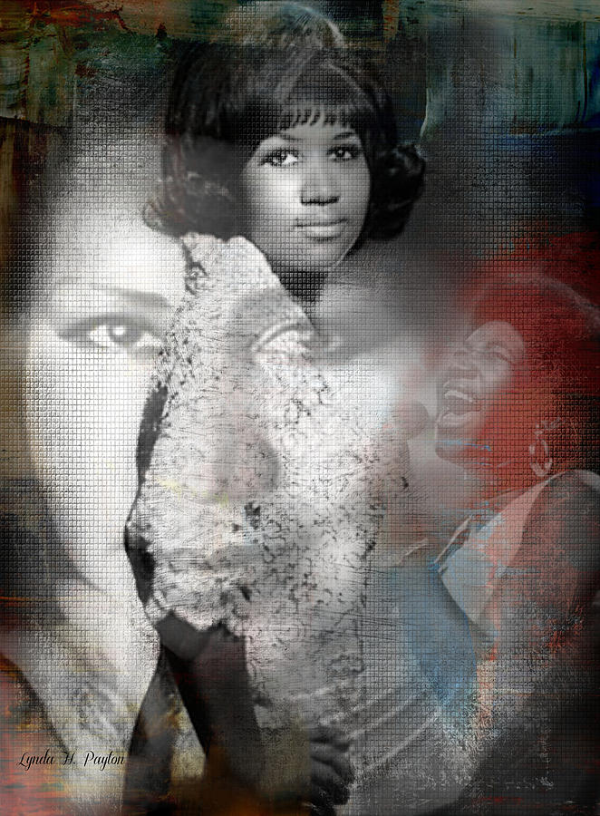 Aretha Franklin #1 Digital Art by Lynda Payton