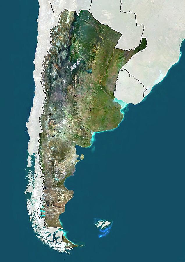 Argentina #1 Photograph by Planetobserver/science Photo Library