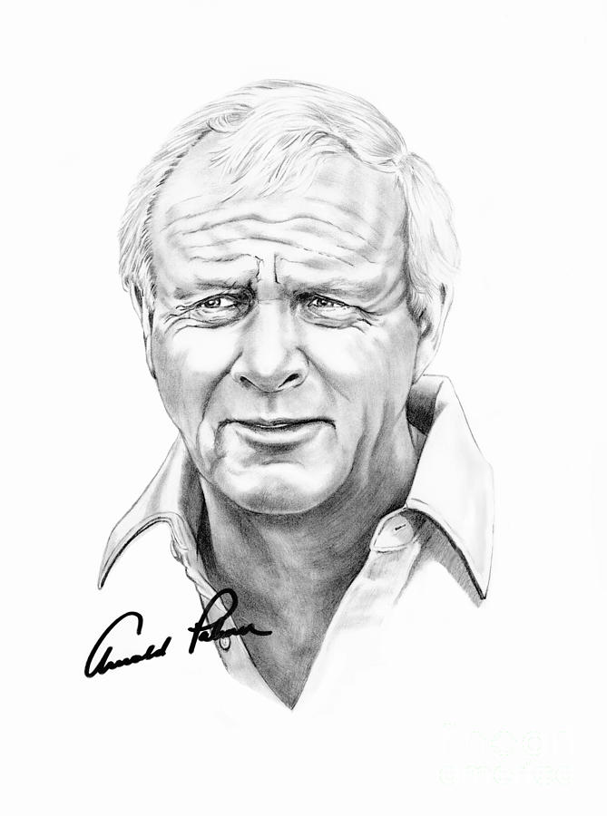 Arnold Palmer #1 Drawing by Murphy Elliott