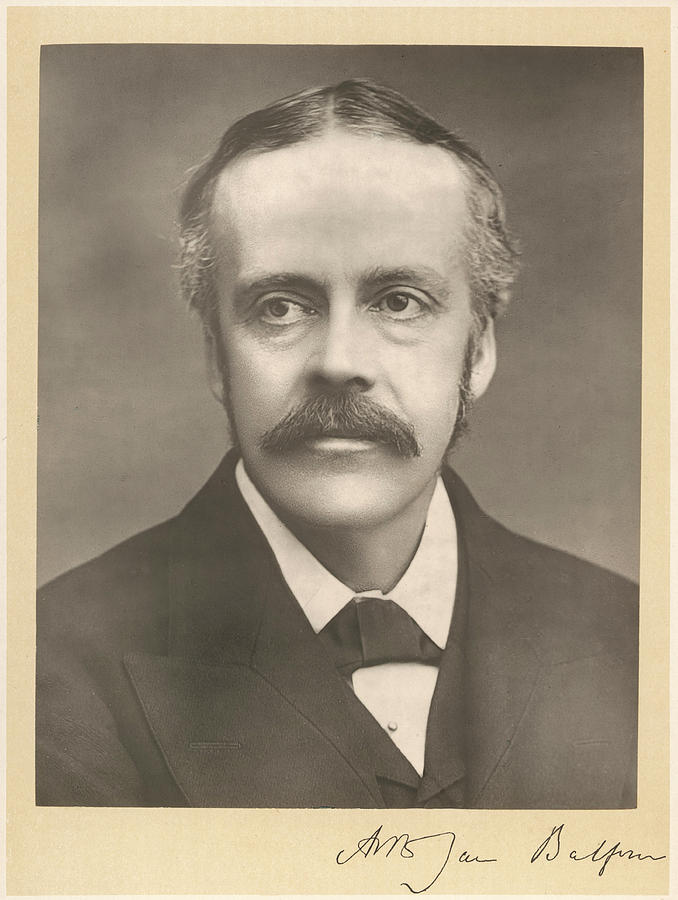 Arthur James Balfour 1st Earl Photograph by Mary Evans Picture Library ...