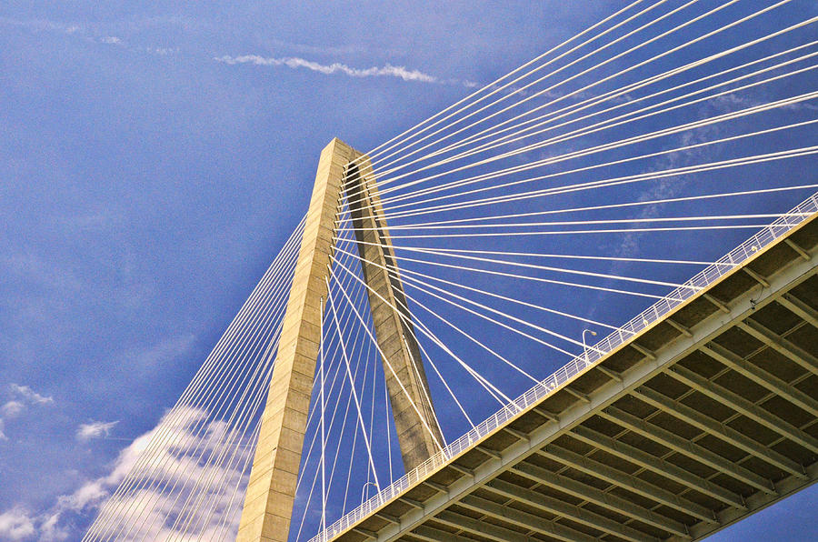 Architecture Photograph - Arthur Ravenel Jr. Bridge 2 by Allen Beatty