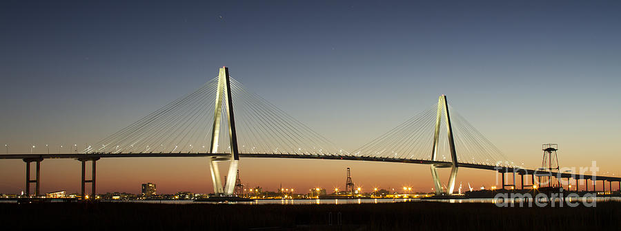 Arthur Ravenel Jr Bridge over the Cooper River Charleston SC #1 Photograph by Dustin K Ryan