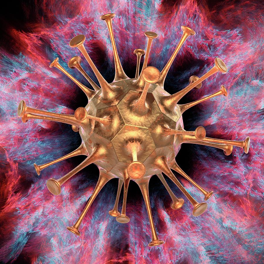 Artificial Nanovirus Photograph by Laguna Design/science Photo Library