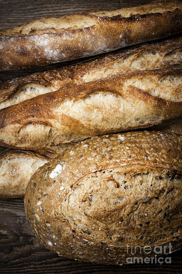 Artisan bread 1 Photograph by Elena Elisseeva