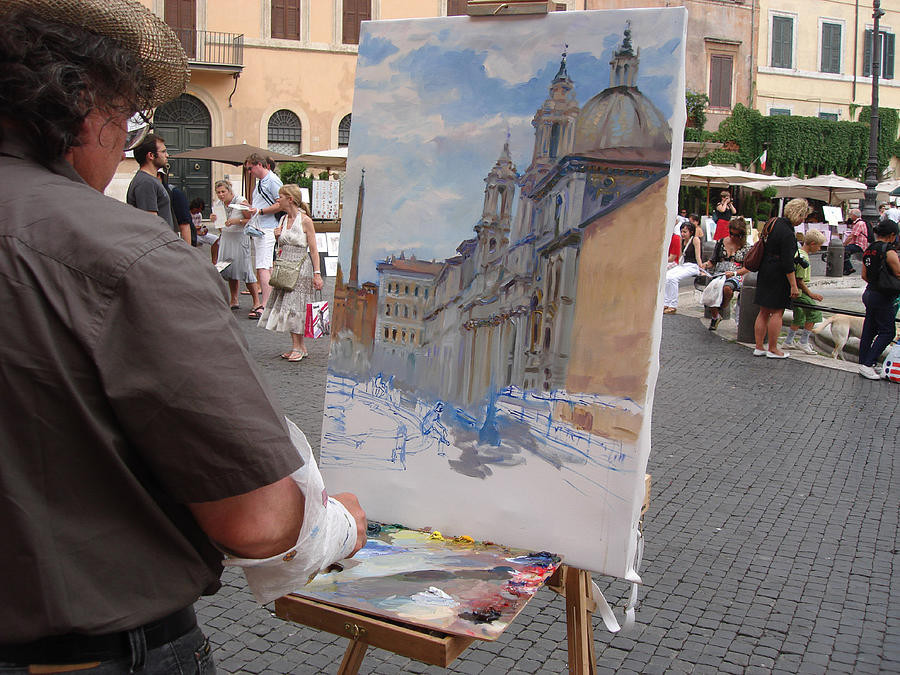 Artist at Work Rome #1 Photograph by Ylli Haruni