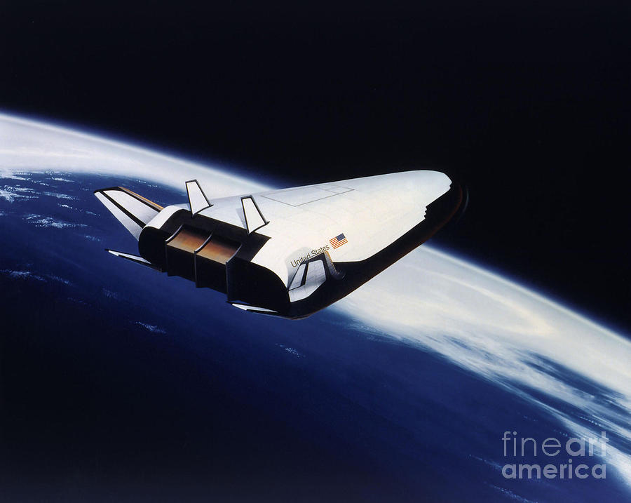 Space Digital Art - Artists Rendering Of The X-33 Reusable #1 by Stocktrek Images