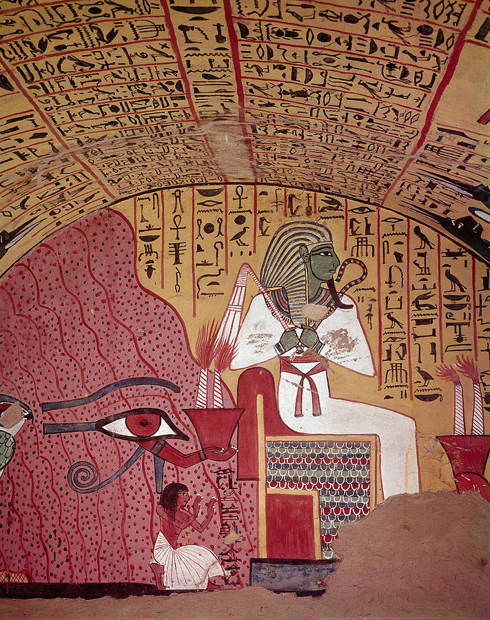 Artwork In Tomb Of Pashedu #1 Painting by Brian Brake