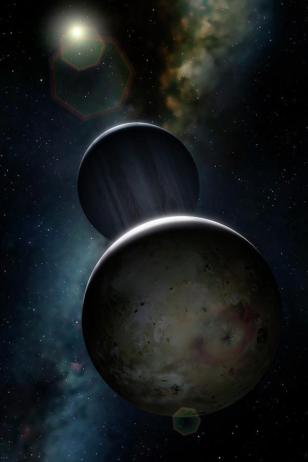 Artwork Of Jovian Moon Io #1 Photograph by Mark Garlick/science Photo Library