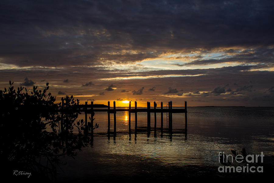 Sunset Photograph - As the Day Ends in the Florida Keys by Rene Triay FineArt Photos