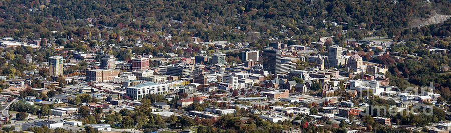 Asheville Downtown Real Estate Aerial #2 Photograph by David Oppenheimer