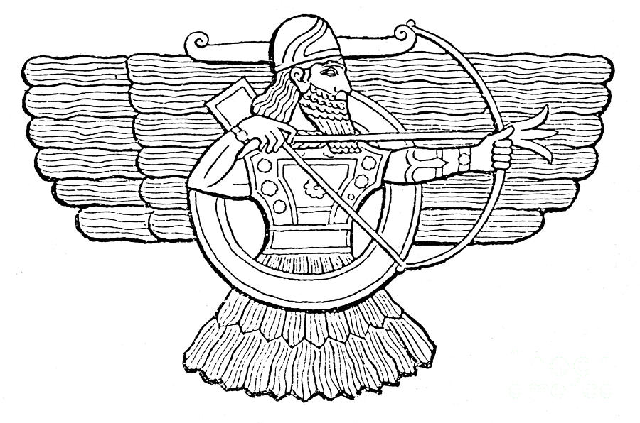 Ashur, Assyrian God #1 Photograph by Photo Researchers