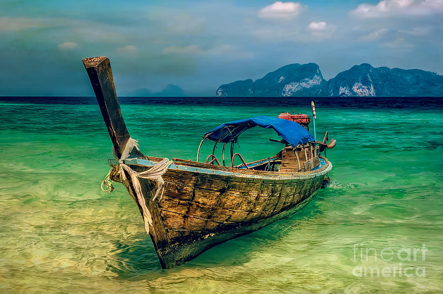 Asian Longtail boat Photograph by Adrian Evans