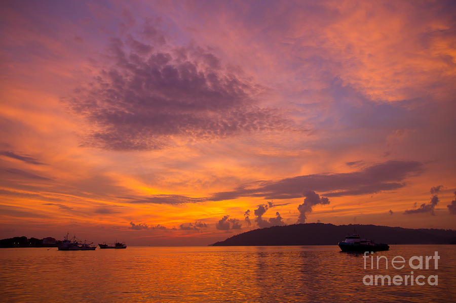 Asian Sunset #2 Photograph by Carole Lloyd