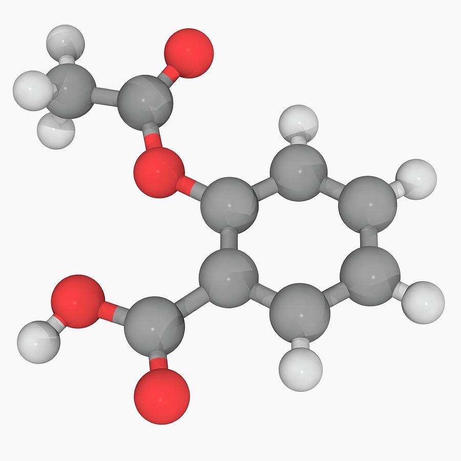 Aspirin Drug Molecule Photograph by Laguna Design/science Photo Library ...