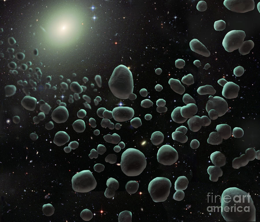 Asteroid Belt, Illustration #1 Photograph by Spencer Sutton
