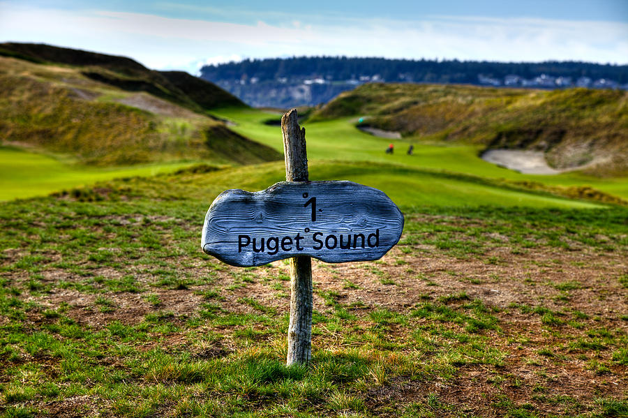 #1 at Chambers Bay Golf Course - 2015 U.S. Open #1 Photograph by David Patterson