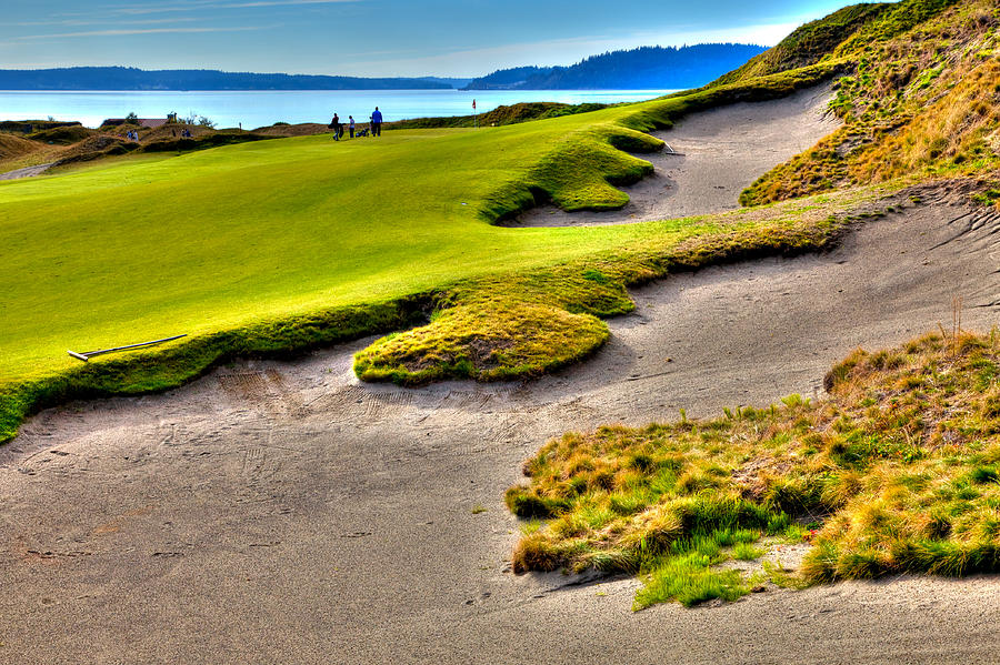 #1 at Chambers Bay Golf Course #1 Photograph by David Patterson