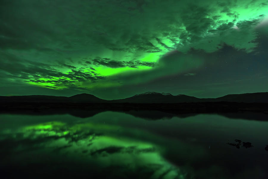 Aurora Borealis In Iceland #1 Photograph by Nurdugphotos