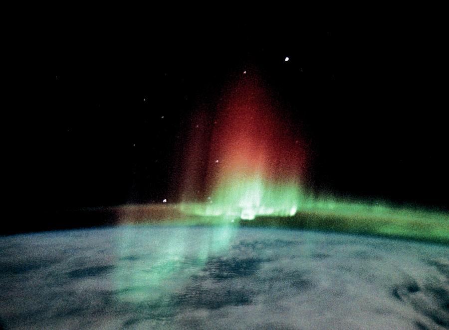 Space Photograph - Aurora Borealis Seen From The Iss #1 by Nasa