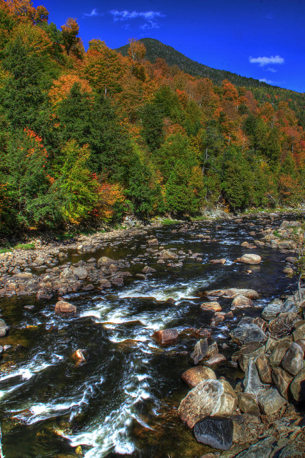 Ausable River Fall Colors- Wilmington New York Photograph by Gary ...