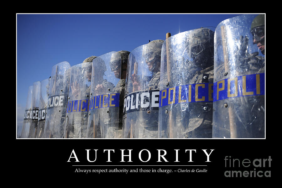 Horizontal Photograph - Authority Inspirational Quote #1 by Stocktrek Images