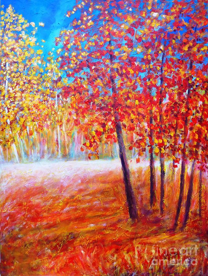 Autumn #1 Painting by Cristina Stefan