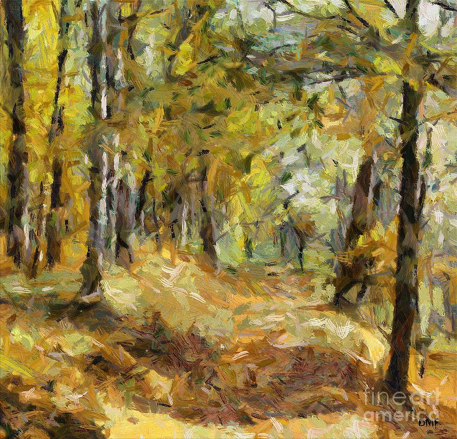 Autumn forest #2 Painting by Dragica  Micki Fortuna