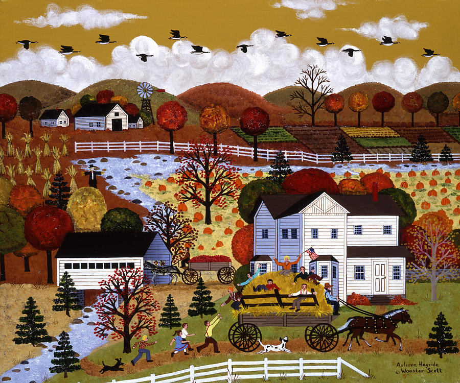 Autumn Hayride by Jane Wooster Scott
