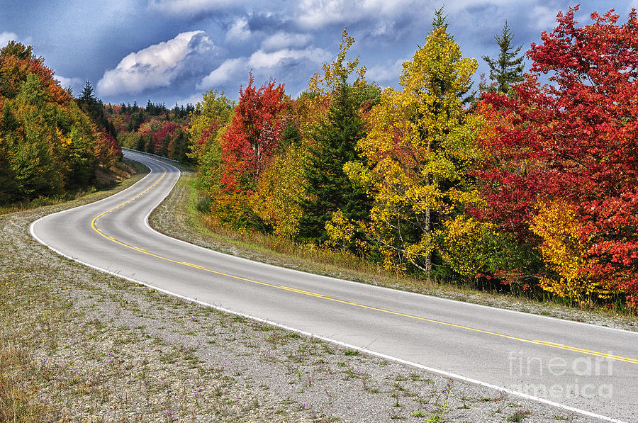 Fall Photograph - Autumn Highland Scenic Highway #1 by Thomas R Fletcher