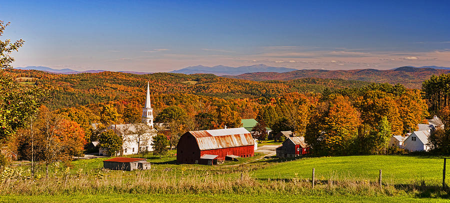 Autumn in Pecham Vermont #1 Photograph by Jim Boardman