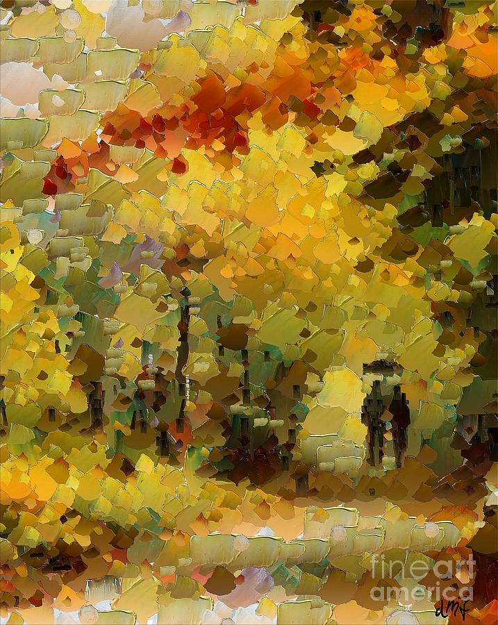 Tree Painting - Autumn in the Park #1 by Dragica  Micki Fortuna