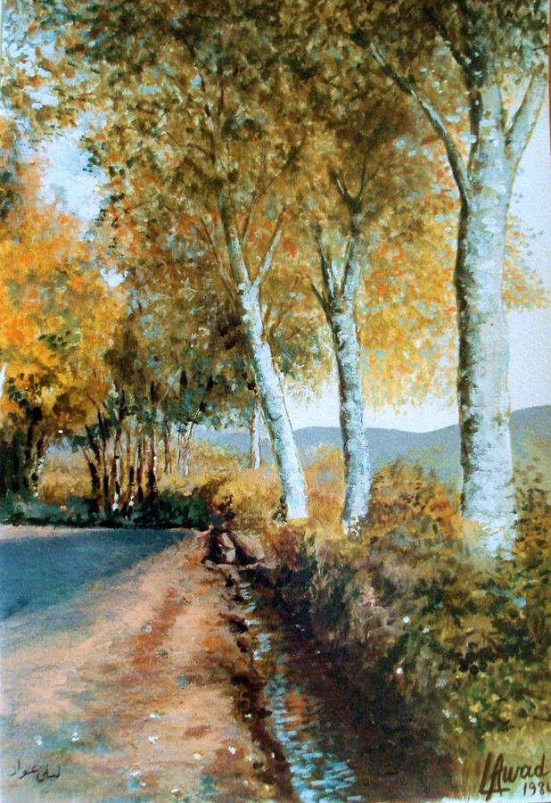 Autumn  Painting by Laila Awad Jamaleldin