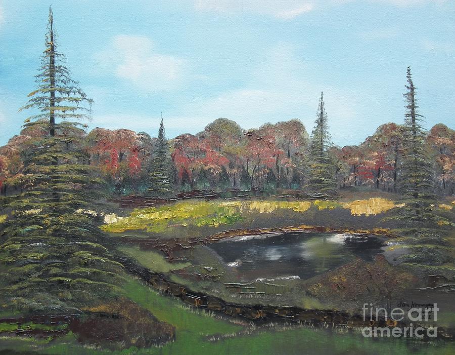 Autumn Landscape Painting by Jan Dappen