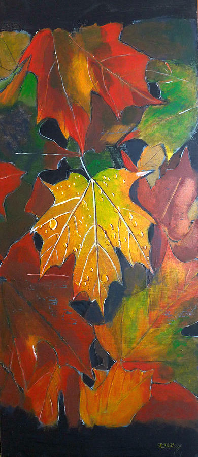 Autumn Leaves #1 Painting by Richard Le Page