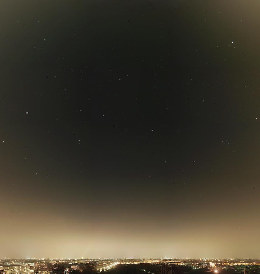 Autumn Stars And Light Pollution #1 Photograph by Eckhard Slawik