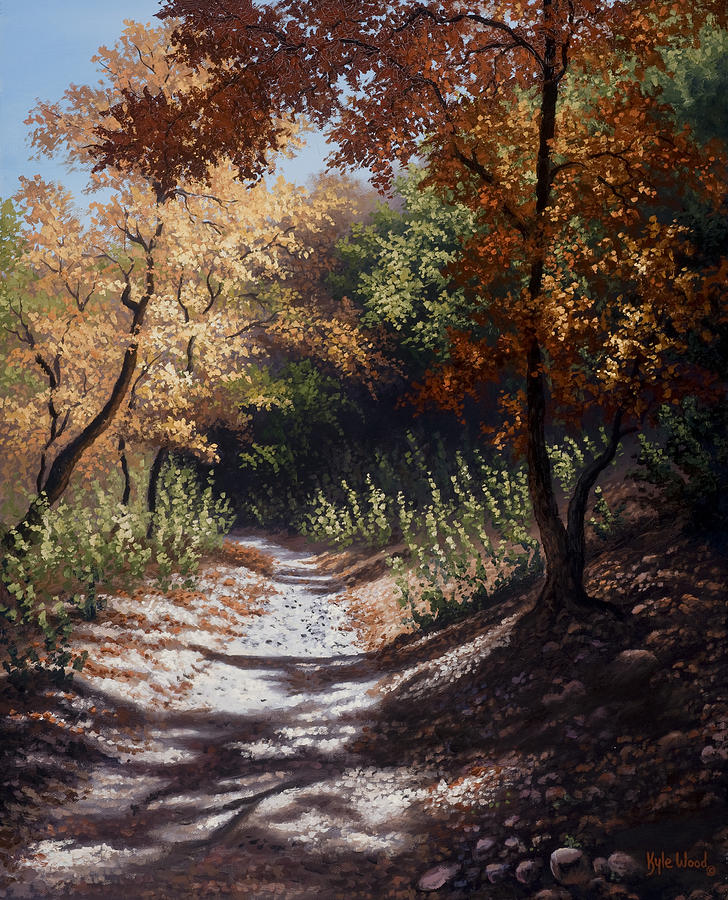 Autumn Landscapes Painting - Autumn Trails by Kyle Wood