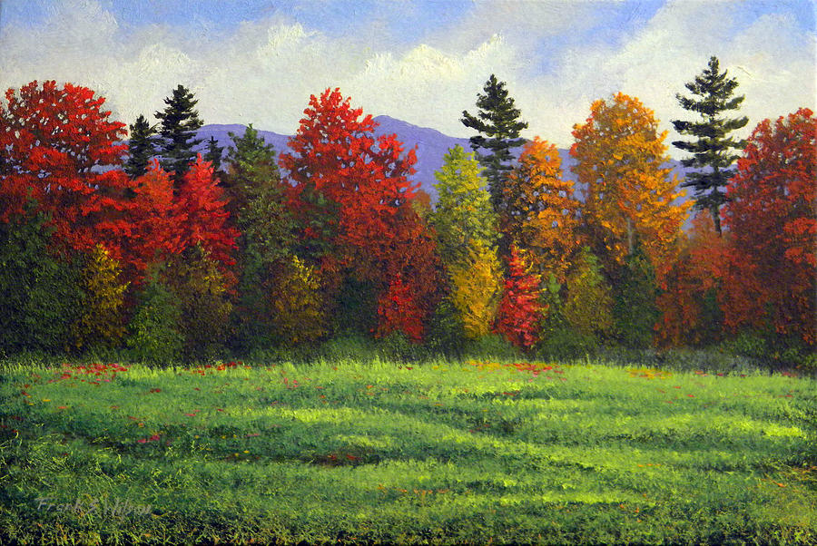 Autumn Trees #2 Painting by Frank Wilson
