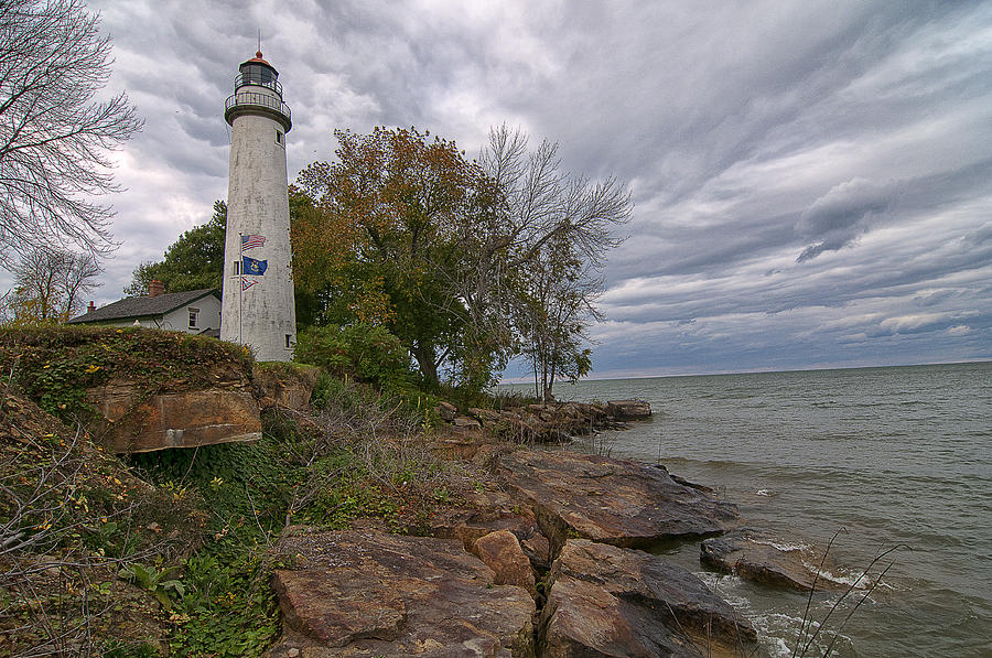 Aux Barques Light #1 Photograph by Ward McGinnis - Pixels