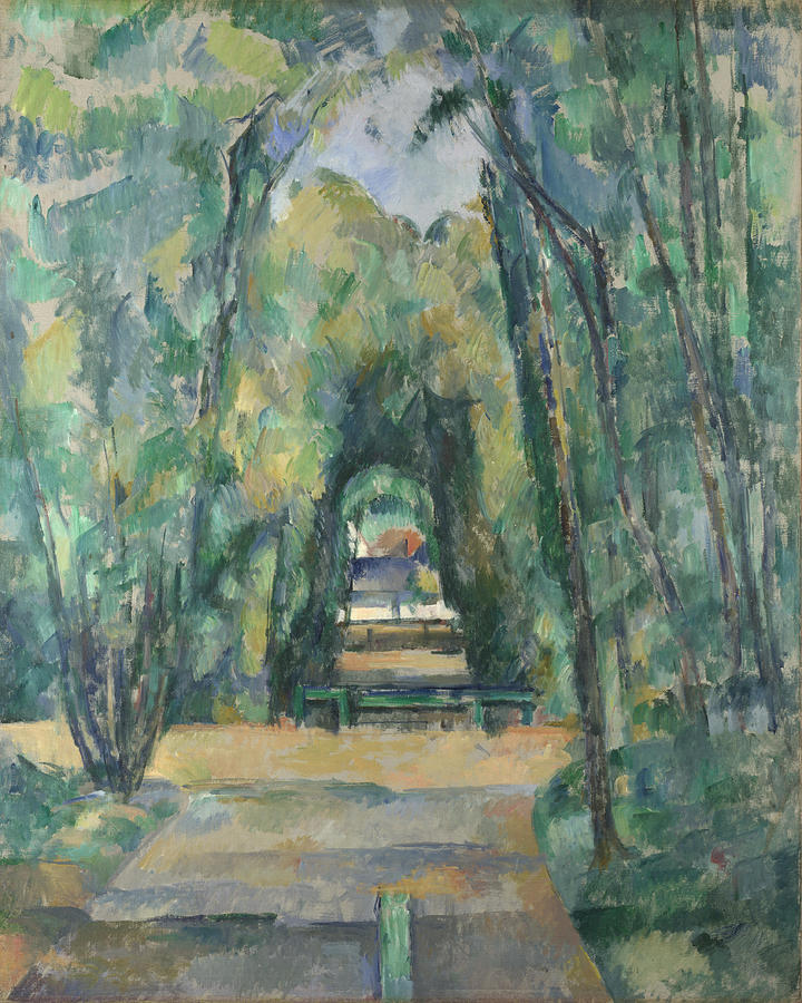 Avenue at Chantilly #3 Painting by Paul Cezanne