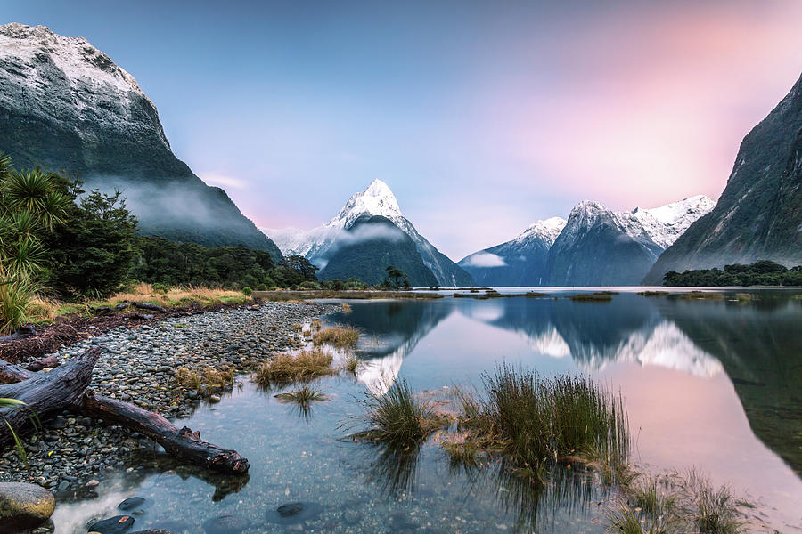 Awesome Sunrise At Milford Sound, New Photograph by Matteo Colombo